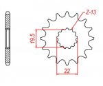 Звезда передняя PBR 4103 C13 (JTF1439.13)