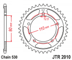 Звезда задняя JTR2010.46