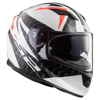 Шлем LS2 FF320 STREAM EVO COMMANDER бело-черно-красный