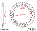 Звезда задняя JTR2011.42