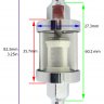 Emgo Топливный фильтр универсальный прозрачный 5/16``