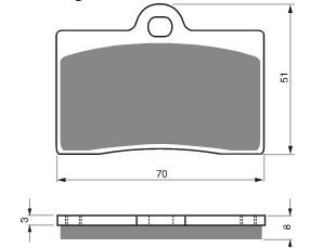 Тормозные колодки AHL FA095