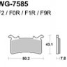 Тормозные колодки WRP WG-7585-F9R (LMP585 TRR)