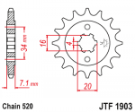 Звезда передняя JTF1903.14