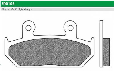 Newfren FD0105TS Тормозные колодки дисковые мото ROAD TOURING SINTERED (FDB663)