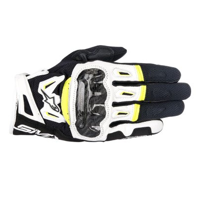 Перчатки SMX-2 AC V2 GLOVES черно-бело-желтый