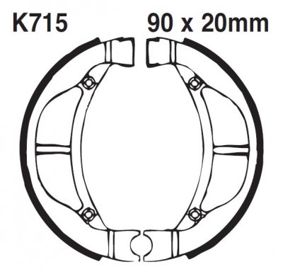 Тормозные колодки EBC K715