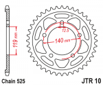 Звезда задняя JTR10.46
