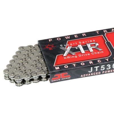 Цепь JTC 530X1R NN никелированая X-ring 124 RL