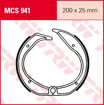 Тормозные колодки барабанные Lucas TRW – MCS941