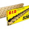 Цепь DID 520 VX3 - 124 звена Gold защелка
