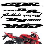 CRAZY IRON Комплект наклеек "HONDA CBR1000RR" серебристый