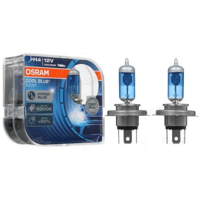 Osram Лампа головного света H4 P43t 12V1W 5000K комплект 2 шт