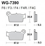 Тормозные колодки WRP WG-7390-F4R (FDB2162 / FA367)