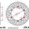Звезда ведомая алюминиевая JTA460.49GLD (цвет золотой)