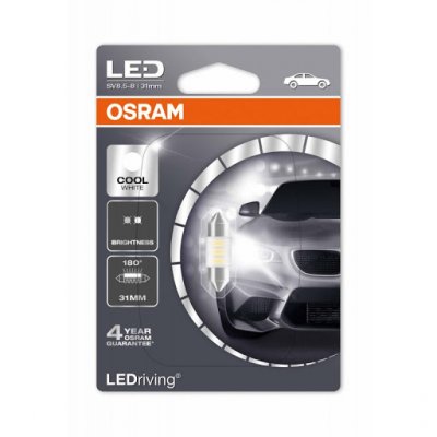 Osram Лампа головного света C5W 12V 0,5W 6000K