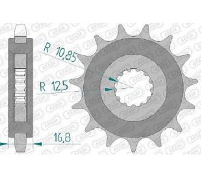 Звезда передняя Afam 28400NR-15 стальная с демпфером