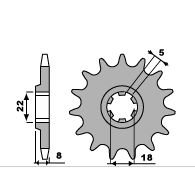 Звезда передняя PBR 431 C12 (JTF431.12)