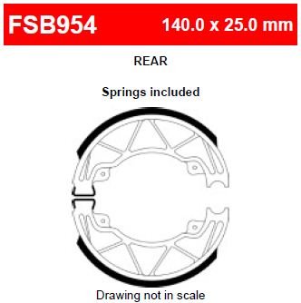 Ferodo FSB954A Тормозные колодки барабанные