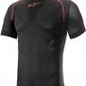 Tермокофта RIDE TECH V2 TOP SHORT SLEEVE SUMMER (короткий рукав) черно-красный