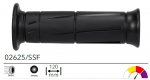 Ariete 02625/SSF Ручки руля (комплект) KAWASAKI style #2 22-25мм/120мм, открытые, цвет Черный