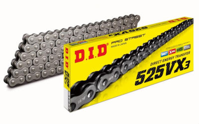 Цепь DID 525 VX3 - 104 звена (защелка)