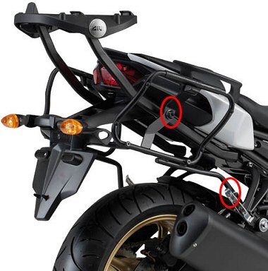 GIVI PLXR366 Крепёж боковых кофров на Yamaha FZ8 / FAZER 10-15