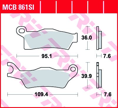 Тормозные колодки Lucas TRW MCB861SI