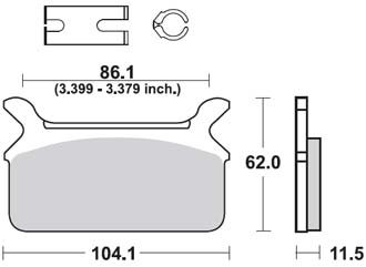 Тормозные колодки для мотоциклов Lucas TRW MCB580