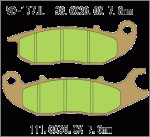 Тормозные колодки Vesrah VD-177JL