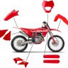 Polisport Комплект пластика GasGas EC/EC-F 2021- красный