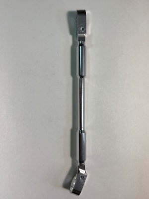 Перемычка руля серебристая 26/32 см