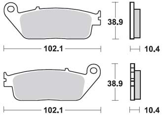 Тормозные колодки Lucas TRW – MCB631SH