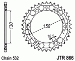 Звезда задняя JTR866.43