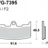 Тормозные колодки WRP WG-7395-F2 (FDB2145 / FA345)