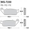 Тормозные колодки WRP WG-7230-F3 (FDB664 / FA196)