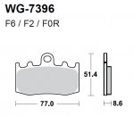 Тормозные колодки WRP WG-7396-F2 (FDB2125 / FA335)