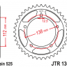 Звезда задняя JTR1304.44ZBK черная