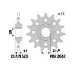 Звезда передняя PBR 2042 C15  (JTF1373.15)