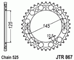 Звезда задняя JTR867.42