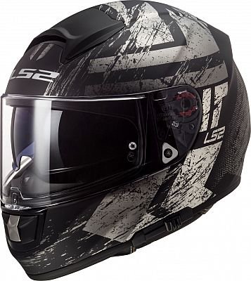 Шлем LS2 FF397 VECTOR FT2 HUNTER черно-серый матовый