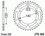 Звезда задняя JTR498.38
