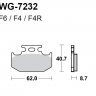 Тормозные колодки WRP WG-7232-F4 (FDB659 / FA152)