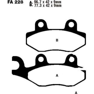 EBC Тормозные колодки для скутера SFA228