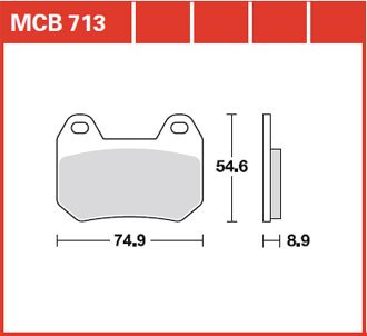 Тормозные колодки Lucas TRW – MCB713