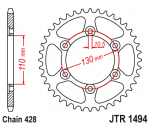 Звезда задняя JTR1494.56