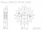 Звезда передняя Esjot 50-32040 15 зубьев (JTF1309.15)