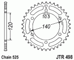 Звезда задняя JTR498.40