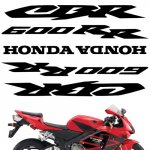 CRAZY IRON Комплект наклеек "HONDA CBR600RR" серебристый