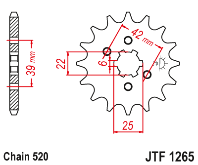 Звезда передняя JTF1265.14